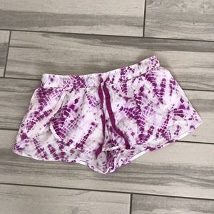 VICTORIAS SECRET Women Drawstring Tie Dye Pjs Shorts | S